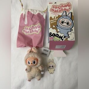POP MART Authentic Labubu Monster Macarons Vinyl Face Exciting Soy milk